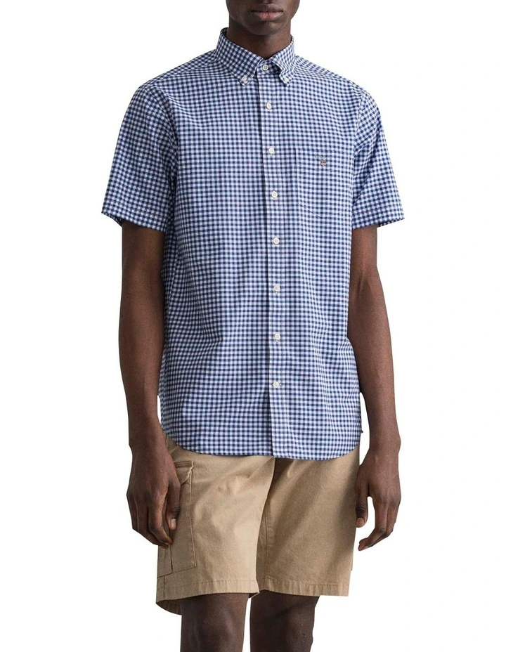 Deals π Gant Broadcloth Gingham Regular Short Sleeve π Shirt In Yale Blue π₯ 3 Deals π Gant Broadcloth Gingham Regular Short Sleeve π Shirt In Yale Blue π₯