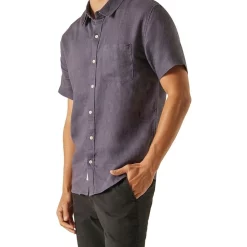 Top 10 👏 Article One Nero Linen Short Sleeve 👕 Shirt In Marine 😉 -Industrie Shop unnamed file 283