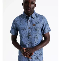 Best deal 🤩 Superdry Vintage Loom 👚 Shirt In Blue ✨ -Industrie Shop unnamed file 309