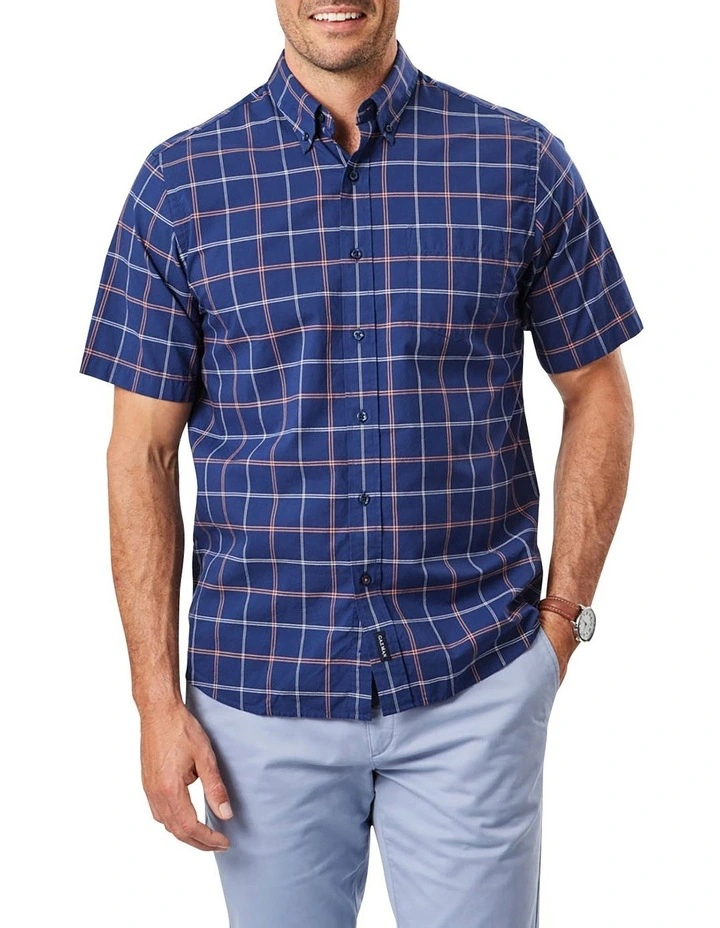 Promo π Gazman Casual Madras Check Short Sleeve π Shirt In Navy π― 3 Promo π Gazman Casual Madras Check Short Sleeve π Shirt In Navy π―