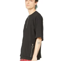 Wholesale 🥰 Dangerfield Scott Zip Utility Cotton Top Black ⭐ -Industrie Shop unnamed file 320