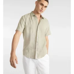 Deals 👏 Yd. Lewis Linen 👕 Shirt In Sage 👍