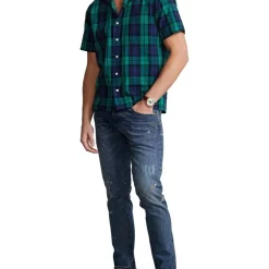Cheap ⭐ Polo Ralph Lauren Classic Fit Plaid Seersucker Camp 👕 Shirt In Green/Blue 🧨 -Industrie Shop unnamed file 34