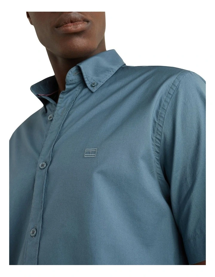 Best deal 𧨠Tommy Hilfiger Natural Soft Poplin Short Sleeve π Shirt In Mercury Marine β¨ 5 Best deal 𧨠Tommy Hilfiger Natural Soft Poplin Short Sleeve π Shirt In Mercury Marine β¨ - Image 3