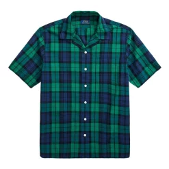 Cheap ⭐ Polo Ralph Lauren Classic Fit Plaid Seersucker Camp 👕 Shirt In Green/Blue 🧨 -Industrie Shop unnamed file 35