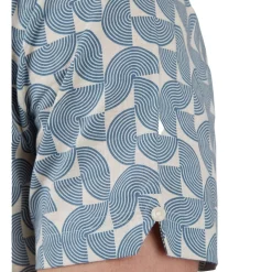 Deals 🤩 Ben Sherman Geo Block Print Short Sleeve 👚 Shirt In Blue 🎉 -Industrie Shop unnamed file 388