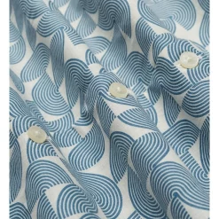 Deals 🤩 Ben Sherman Geo Block Print Short Sleeve 👚 Shirt In Blue 🎉 -Industrie Shop unnamed file 390