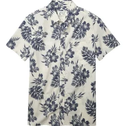 Wholesale 🎁 American Eagle Tropical Button-Up Resort 👕 Shirt In White/Blue ✔️ -Industrie Shop unnamed file 397