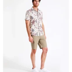 Deals 💯 Maddox Belongil Linen Blend Print Short Sleeve 👕 Shirt In Ecru 🛒 -Industrie Shop unnamed file 40
