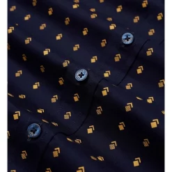 Cheapest 🎁 Ben Sherman Chevron Print Short Sleeve 👚 Shirt In Marine 🛒 -Industrie Shop unnamed file 402