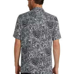 Outlet 🔥 Quiksilver Colour Blind Short Sleeve 👚 Shirt In Black ⌛ -Industrie Shop unnamed file 405