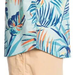 Budget 🌟 Quiksilver Wild Time Short Sleeve 👚 Shirt In Iced Aqua 🤩 -Industrie Shop unnamed file 413