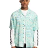 Best deal 🎉 Quiksilver X Stranger Things The Argyle Short Sleeve 👕 Shirt In Multi Print 🧨