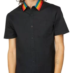 Outlet π Dangerfield Collar Rainbow Stripe π Shirt Black π― 9 Outlet π Dangerfield Collar Rainbow Stripe π Shirt Black π― -Industrie Shop unnamed file 451