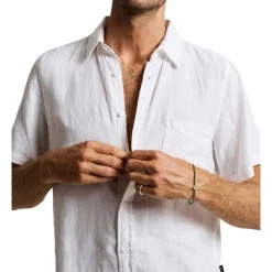 Best deal ❤️ Mr Simple Linen Short Sleeve 👚 Shirt White 🎉 -Industrie Shop unnamed file 46