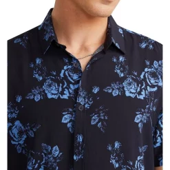Coupon ⌛ Yd. Romantik Floral Viscose 👕 Shirt Navy ⌛ -Industrie Shop unnamed file 499