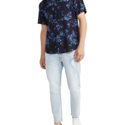 Coupon ⌛ Yd. Romantik Floral Viscose 👕 Shirt Navy ⌛ -Industrie Shop unnamed file 501