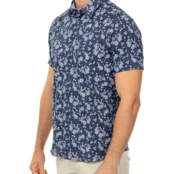 Buy 🌟 Aquila Apparel Short Sleeve Floral Print Merritt 👕 Shirt ⭐ -Industrie Shop unnamed file 525