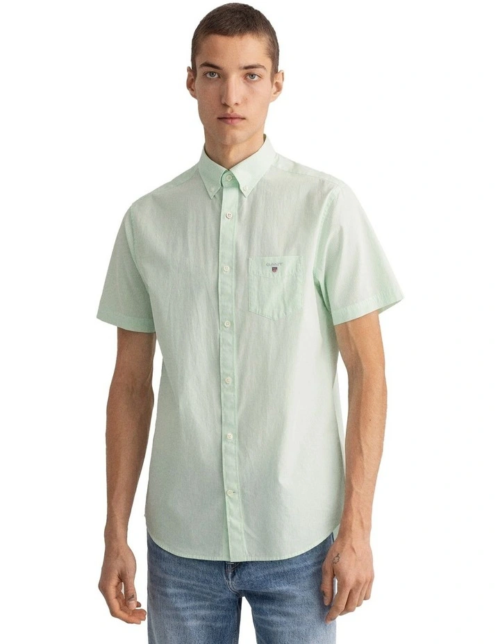 Flash Sale π Gant Regular Broadcloth Banker Short Sleeve π Shirt In Absinthe Green π 2 Flash Sale π Gant Regular Broadcloth Banker Short Sleeve π Shirt In Absinthe Green π