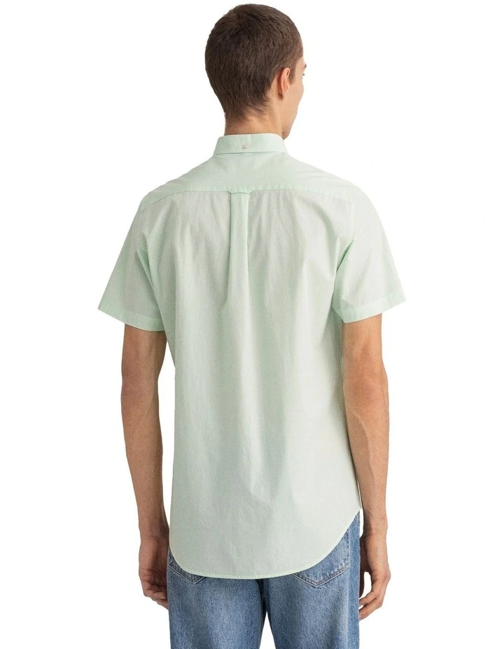 Flash Sale π Gant Regular Broadcloth Banker Short Sleeve π Shirt In Absinthe Green π 3 Flash Sale π Gant Regular Broadcloth Banker Short Sleeve π Shirt In Absinthe Green π - Image 2