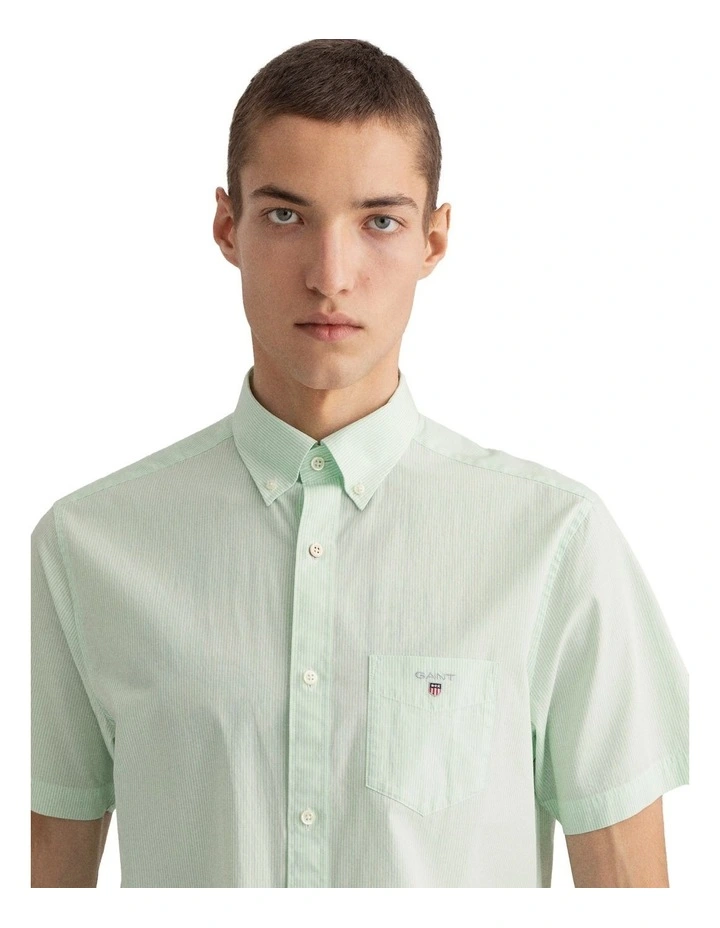 Flash Sale π Gant Regular Broadcloth Banker Short Sleeve π Shirt In Absinthe Green π 4 Flash Sale π Gant Regular Broadcloth Banker Short Sleeve π Shirt In Absinthe Green π - Image 3