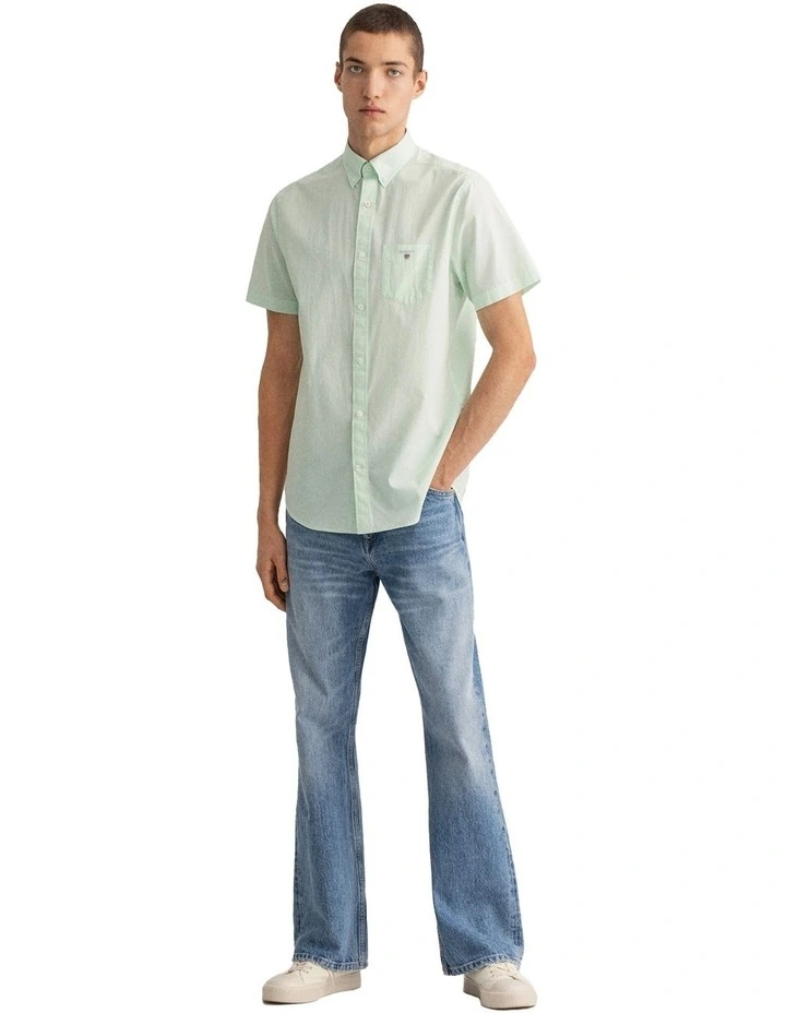 Flash Sale π Gant Regular Broadcloth Banker Short Sleeve π Shirt In Absinthe Green π 5 Flash Sale π Gant Regular Broadcloth Banker Short Sleeve π Shirt In Absinthe Green π - Image 4