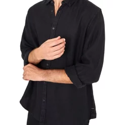 Best Pirce 😍 Industrie The Trinidad Linen 👚 Shirt In Black 🎁