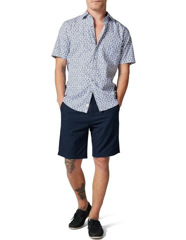 Promo ???? Rodd & Gunn First Avenue Short Sleeve ???? Shirt In Porcelain/Blue ???? 4 Promo ???? Rodd & Gunn First Avenue Short Sleeve ???? Shirt In Porcelain/Blue ???? - Image 2