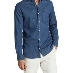 Best Sale π Jack & Jones Brook Denim Long Sleeve π Shirt In Medium Blue π