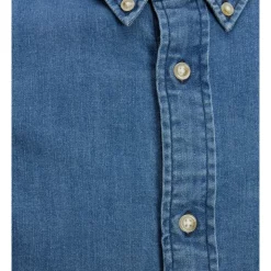 Best Sale 🌟 Jack & Jones Brook Denim Long Sleeve 👕 Shirt In Medium Blue 😉 -Industrie Shop unnamed file 558