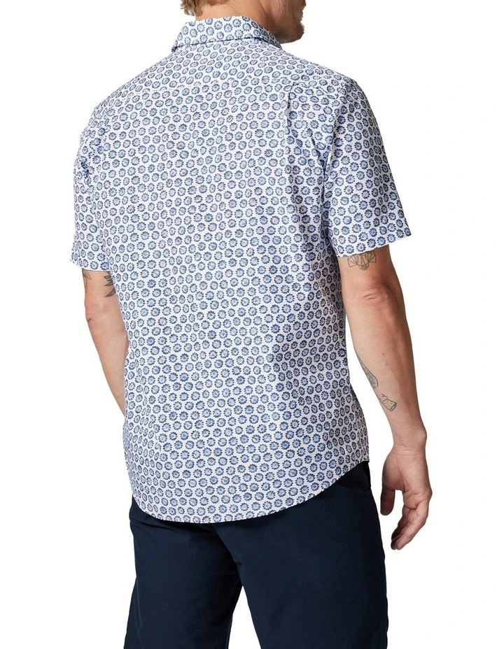Promo ???? Rodd & Gunn First Avenue Short Sleeve ???? Shirt In Porcelain/Blue ???? 5 Promo ???? Rodd & Gunn First Avenue Short Sleeve ???? Shirt In Porcelain/Blue ???? - Image 3