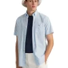 Discount 🌟 Gant The Broadcloth Gingham Short Sleeve 👚 Shirt In Blue 🥰
