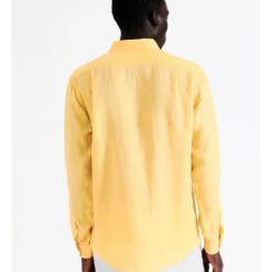Cheap ⭐ Blaq Bondi Linen Long Sleeve Relaxed 👚 Shirt In Yellow 💯 -Industrie Shop unnamed file 577