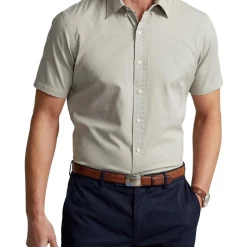 Brand new ⭐ Polo Ralph Lauren RL Prepster Classic Fit Twill 👕 Shirt In Grey ⭐