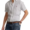 Best reviews of ❤️ Polo Ralph Lauren Classic Fit Striped Linen 👕 Shirt In White 🎁 -Industrie Shop unnamed file 61