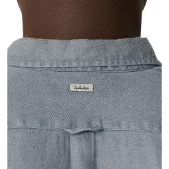 Coupon 🛒 Industrie The Trinidad Linen Long Sleeve 👕 Shirt In Blue ✨ -Industrie Shop unnamed file 621