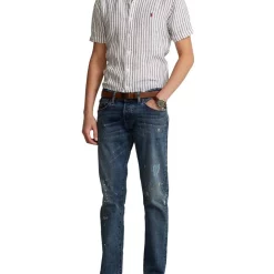 Best reviews of ❤️ Polo Ralph Lauren Classic Fit Striped Linen 👕 Shirt In White 🎁 -Industrie Shop unnamed file 63