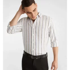 Best deal π Yd. Greece Linen Blend Stripe π Shirt In Natural π―