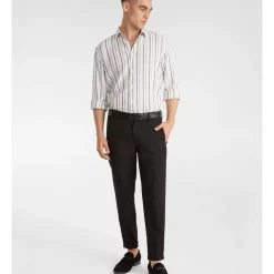 Best deal 🎉 Yd. Greece Linen Blend Stripe 👕 Shirt In Natural 💯 -Industrie Shop unnamed file 641