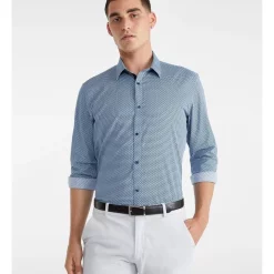 Best deal ✨ Yd. Metric Slim 👕 Shirt In Blue 🔔