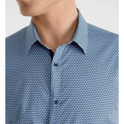 Best deal ✨ Yd. Metric Slim 👕 Shirt In Blue 🔔 -Industrie Shop unnamed file 644