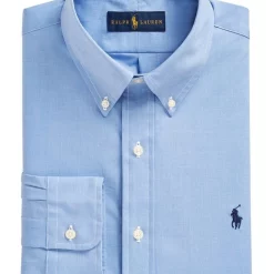 Wholesale 👏 Polo Ralph Lauren Classic Fit Stretch Poplin 👕 Shirt In Blue 👍 -Industrie Shop unnamed file 652