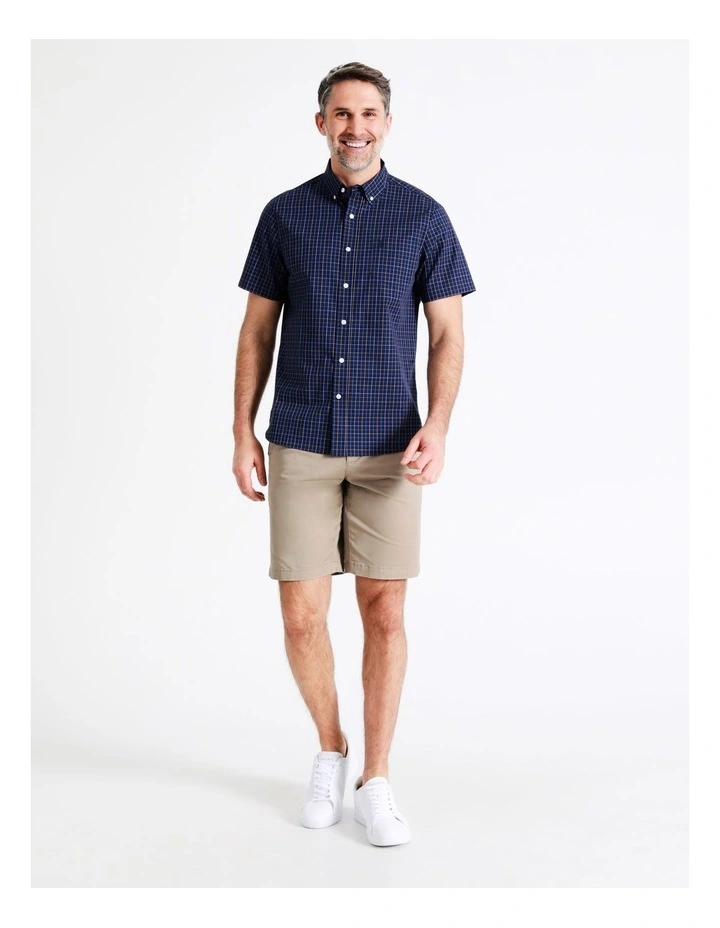 Brand new β Reserve Ashby Check Short Sleeve π Shirt In Navy π 5 Brand new β Reserve Ashby Check Short Sleeve π Shirt In Navy π - Image 3