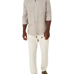 Cheap 🥰 Industrie The Somersby Linen 👕 Shirt In Khaki 🎉 -Industrie Shop unnamed file 673