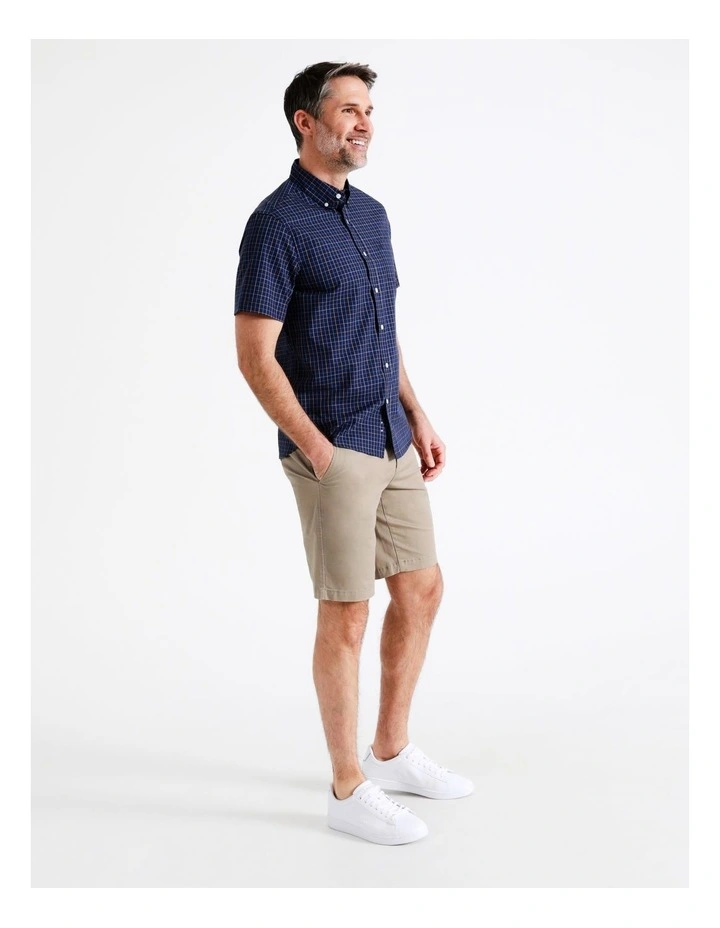 Brand new β Reserve Ashby Check Short Sleeve π Shirt In Navy π 6 Brand new β Reserve Ashby Check Short Sleeve π Shirt In Navy π - Image 4