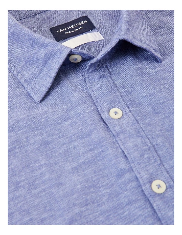 Best Pirce π Van Heusen Nevertuck Long Sleeve Linen π Shirt In Blue π 6 Best Pirce π Van Heusen Nevertuck Long Sleeve Linen π Shirt In Blue π - Image 4