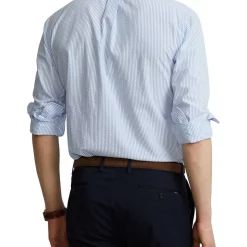 Deals 🎁 Polo Ralph Lauren Classic Fit Seersucker 👚 Shirt In Blue 🛒 -Industrie Shop unnamed file 693