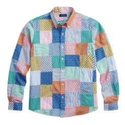 Best Pirce ✔️ Polo Ralph Lauren Classic Fit Patchwork Seersucker 👕 Shirt In Multi ⭐ -Industrie Shop unnamed file 699