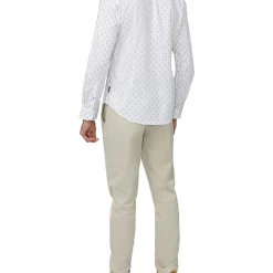 Cheapest ⭐ Ben Sherman Two Tone Geo Print 👕 Shirt Snow White ✔️ -Industrie Shop unnamed file 716