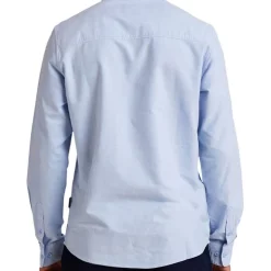 Coupon 🔥 Mr Simple Oxford Long Sleeve 👕 Shirt In Blue 🤩 -Industrie Shop unnamed file 721